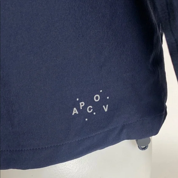 A.P.C. X Outdoor Voices Soft Shell Men’s Jacket Size Small Navy
